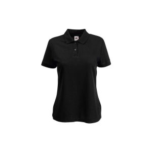 Женска маица ФРУТ LADY FIT POLO, црна SALE